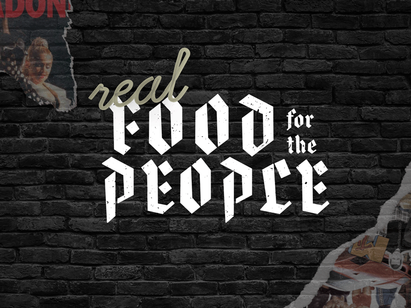 (real) Food For The People illustration photoshop restaurant website