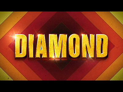 DIAMOND 70s animation design diamond flare glitter jhdesign joshhill joshjhill retro