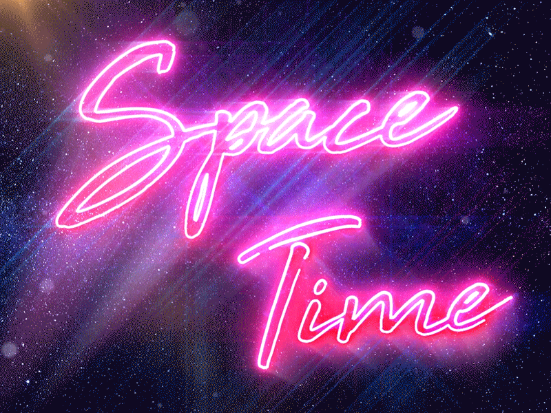Space Time… 80s animation design neon outerspace retro retrowave stars synthwave universe vaporwave