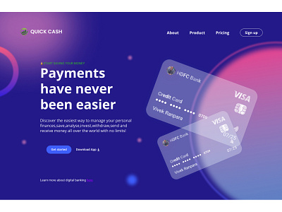 Banking Fintech Web Design