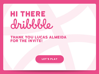 Hi there Dribbble! debut thanks