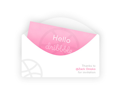 Hello Dribbble dribbble hello mail