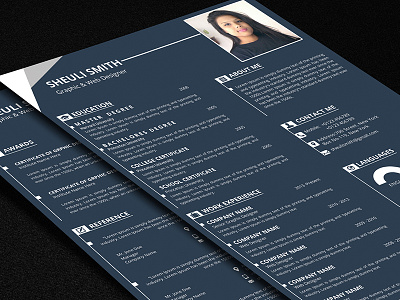 CV/Resume cv graphic design resume