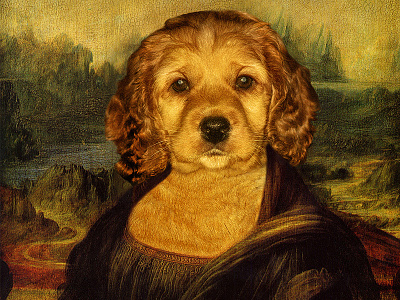 Dogga Lisa Digital Portrait art digital painting graphic design painting portrait