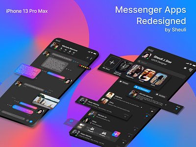 Messenger Apps Redesign apps mobile apps ui user interface ux