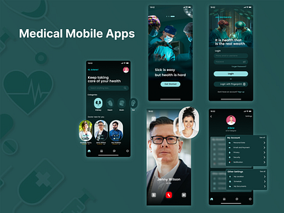 Medical Mobile Apps apps figma mobile apps ui ux website