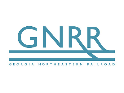 Georgia Northeastern Railroad branding gil sans graphic design identity logo logotype typeface typography