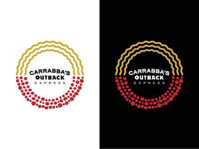 Carrabba's Outback Express design graphic identity illustration logo mark restaurant typography