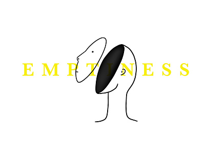 Emptiness character colors design emptiness empty illustration minimal quarentine simple vector