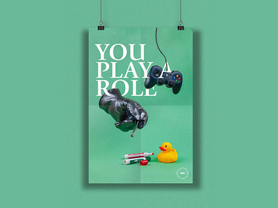 You Play a Role poster series design duck environment art gaming green hands kids poster poster a day poster art poster challenge role model secondhand smoke smoking typography