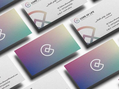 Core of Life | Visual Identity app arabic arabic design brand branding business card design businesscard colors design icon identity illustration logo minimal simple vector