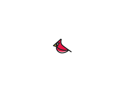 Quick Doodle: Cardinal animal bird branding cardinal concept emblem icon illustration line logo mark minimal monoline red religion sigil simple sketch symbol vector