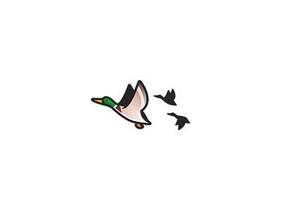 Quick Doodle: Mallard Duck bird branding emblem flock fowl hunting icon illustration lake line logo mallard mark minimal monoline sigil simple symbol vector water