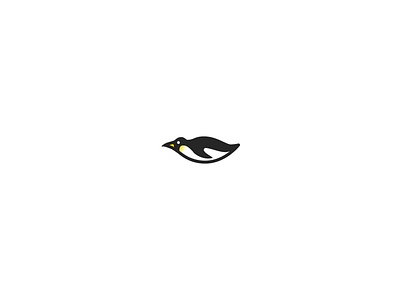 Quick Doodle: Penguin antarctica bird branding emblem emperor icon illustration line logo mark minimal monoline north penguin sigil simple slide speed symbol vector