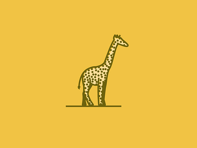 Giraffe just bein a giraffe - Monoline by Brian Houtz on Dribbble