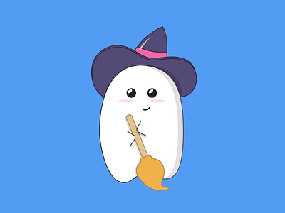 Ghost costume ghost halloween illustration spooky witch