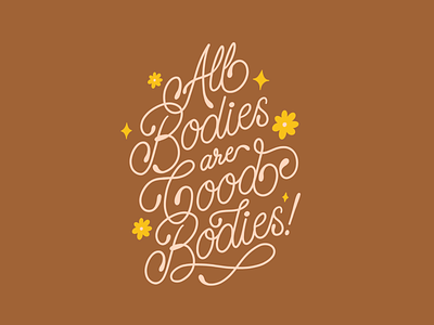 Good bodies bodies body good goodbodies goodtype lettering monoline positive positive quote positive vibes procreate quote quotes script