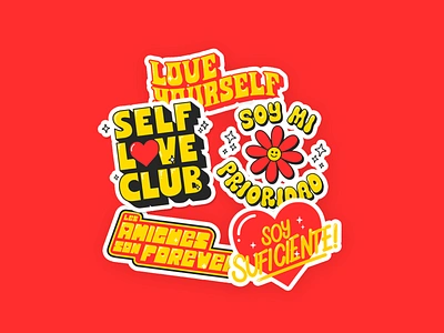 VALENTINE STICKERS amorpropio design friends friendsforever lettering lettering art letteringart lover loveyourself procreate selflove selfloveclub soysuficiente sticker