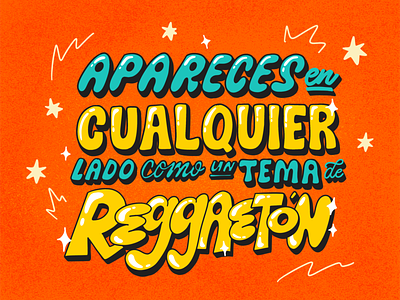 Llorando en la acera cancion cariño design graphic design letra lettering llorando music musica procreate quote reggaeton song tipografia type typography