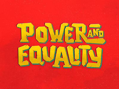 Power&Equality design equal rights equality illustration lettering man power procreate procreate app procreate brush procreate lettering type typography vector woman