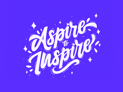 Aspire to inspire! aspire design goodtype illustration inspiration lettering lettering challenge procreate procreate art purple quote type woman illustration women empowerment