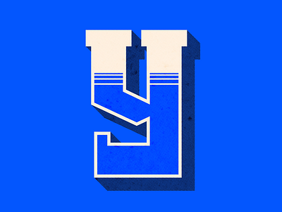 Y 36daysoftype blue design halftone lettering shadow type typography vector y