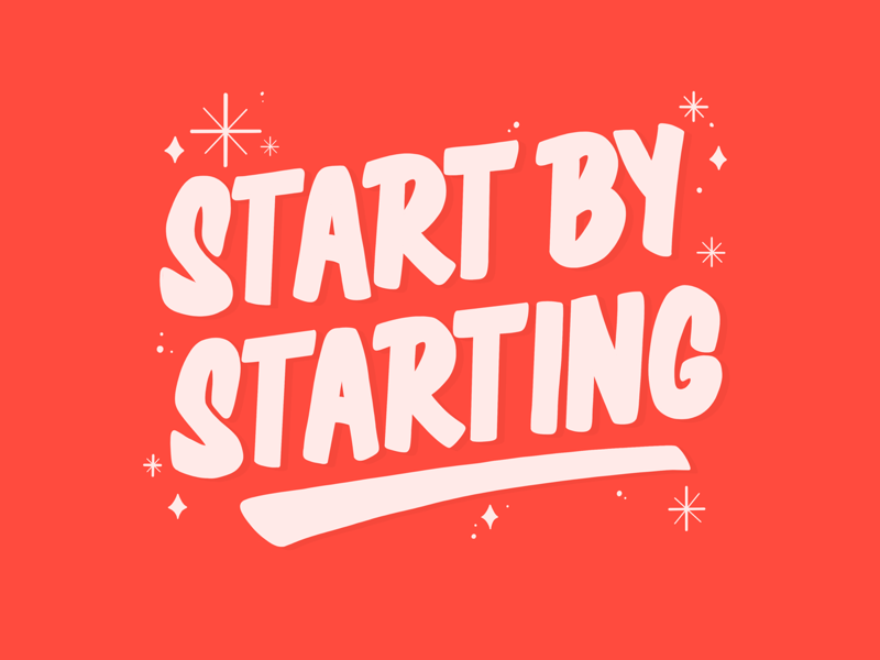 Start by starting by Ale Hernández on Dribbble