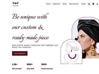 Jewelry Website app branding design graphic design illustration logo typography ui ux vector web