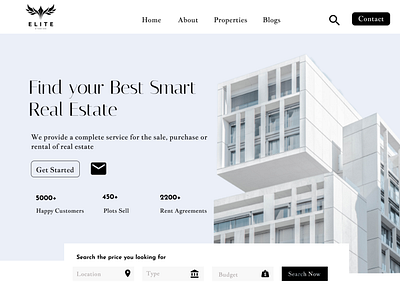 Real Estate Website Landing Page