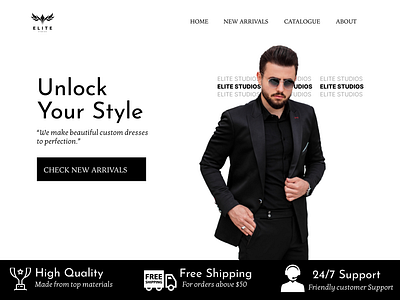 Clothing Website Landing Page