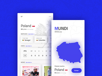 Mundi App (World Cup 2018) app clean fifa football interaction ios minimal premium simple soccer ui worldcup