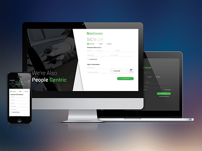 Ridecentric Sign Up Page application application sign up panel application ui form form field login page photoshop ride sharing sign in sign up form sign up page ui ui design user experience user experience design user interface user interface design ux ux design web design