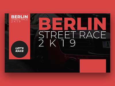 Racing Event Landing Page