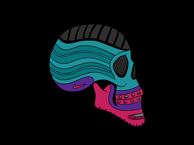 Air Max Day adobe draw digital art illustration nike air max skull vector