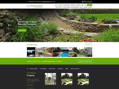 Home page | Landing page | Static site garden website home page landing page static web site ui