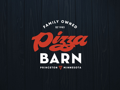 Pizza Barn Logo branding graphic design logo logo design pizza typography