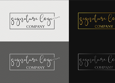 Signature Logo A adobe illustrator art branding design graphic design identity illustration logo logo design logotype signature signature logo typography ui vector