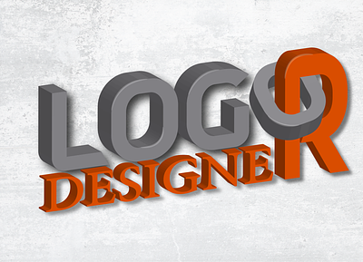 Logo Designer 3D 3d 3d logo 3dlogo adobe illustrator art brand identity branding design graphic design icon identity illustration logo logo 3d logo design logotype typography ui ux vector