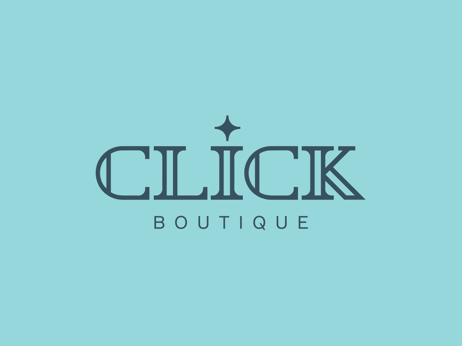 Click Boutique animals beauty boutique click clothes diamond fashion logo logotype sgdiz shine shop star