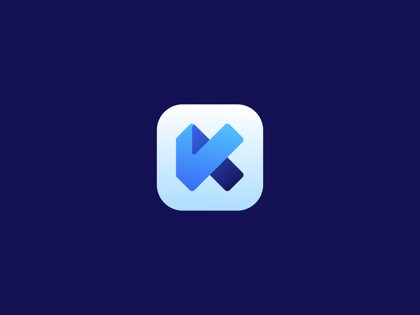 Kondrashov Invest App Icon Concept v.1 animation app applicaiton blue business finance icon invest logo logotype motion