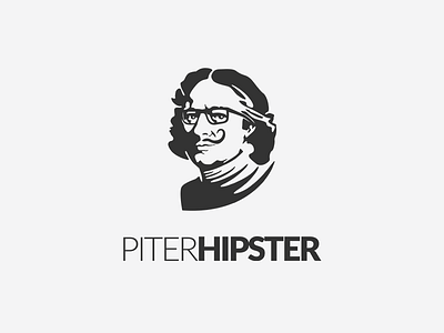 PiterHipster Wear Shop glasses great hipster logo logotype peter petersburg saint spb