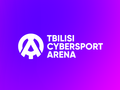 Tbilisi Cybersport Arena Logo arena cybersport esport esports gamer gaming logo purple tbilisi