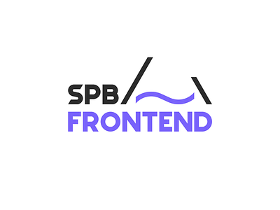 SPB Frontend bridge community developer frontend logo logotype neva programmer programming river saint petersburg saint petersburg slash spb st. petersburg tilda ui