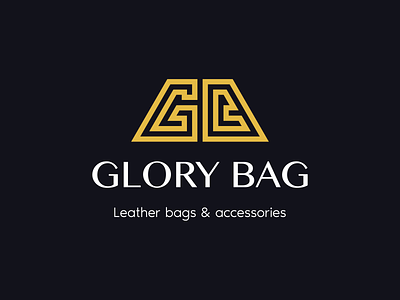 Glory Bag New Logo accessories bag bags black brand branding clothes glory gold golden leather logo logotype luxury premium sgdiz shop store vip wear