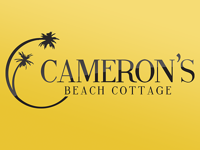 Cameron's Beach Cottage Logo beach cottage design illustrator logo logos