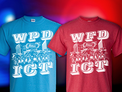W.P.D. and W.F.D. Shirts bike biking design fire kansas ks police shirt t shirt tshirt wichita