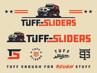Tuff Sliders Logo Design branding design illustrator jeep logo offroad wichita