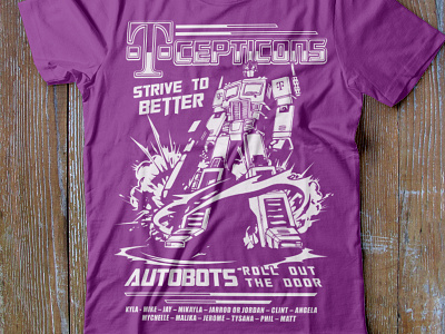 T-Mobile T-Cepticons Shirt company design illustrator shirt t mobile t shirt team transformers