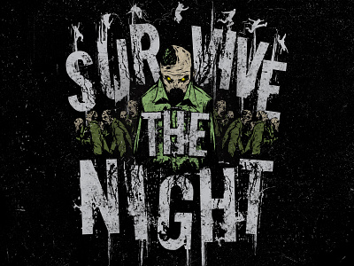 Survive The Night - Dying Light Shirt design dying dying light free run game illustrator light night surive t shirt xbox zombies