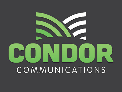 Condor Communications Logo bird communications condor creation design fun illustrator logo
